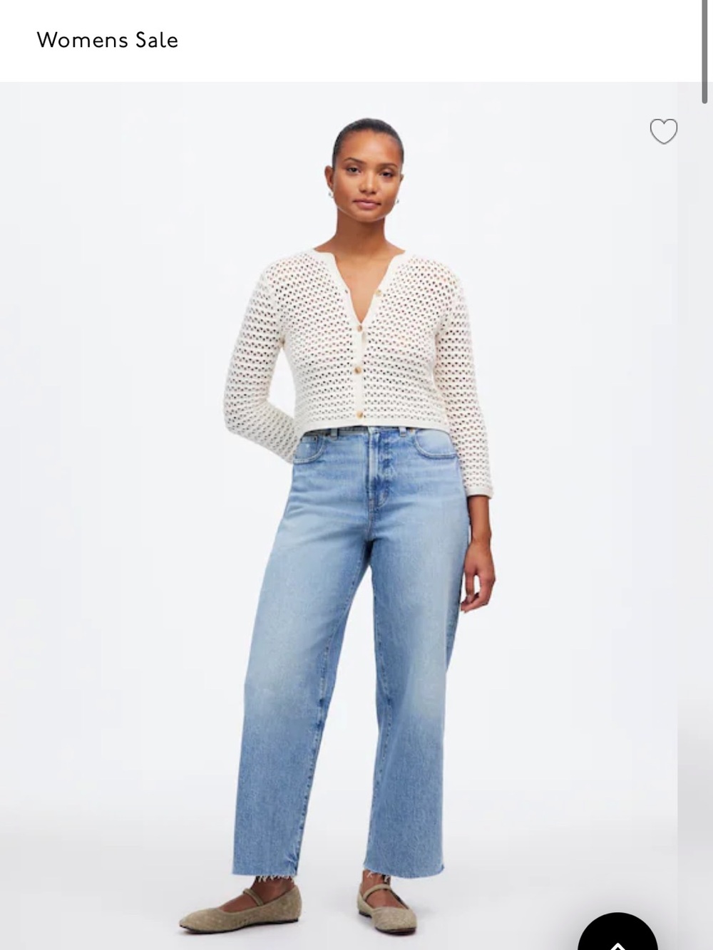 Madewell The Curvy Perfect Vintage Wide-Leg Crop Jean